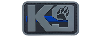 G-Force K9 Dog Paw PVC Morale Patch (GRAY)