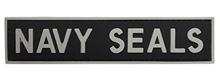 G-Force Navy Seals PVC Morale Patch (BLACK/GRAY)