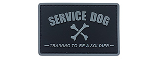 G-Force Service Dog Training to Be a Soldier PVC Morale Patch (BLACK)