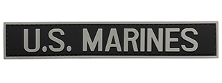 G-Force U.S. Marines PVC Morale Patch (BLACK/GRAY)