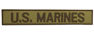 G-Force U.S. Marines PVC Morale Patch (TAN/BROWN)