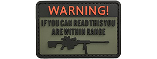 G-Force Warning If You Can Read This You're Within Range PVC Morale Patch (OD)