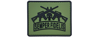 G-Force Semper Fidelis PVC Morale Patch (OLIVE GREEN)