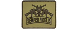 G-Force Semper Fidelis PVC Morale Patch (TAN)