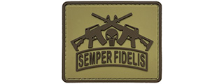 G-Force Semper Fidelis PVC Morale Patch (TAN)
