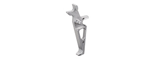 Retro Arms CNC Aluminum Trigger for M4 / M16 AEG Rifles (Type B) (SILVER)