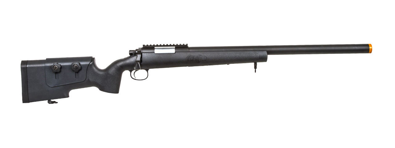 Classic Army SR40 Bolt Action Spring Airsoft Sniper Rifle (BLACK) - Click Image to Close