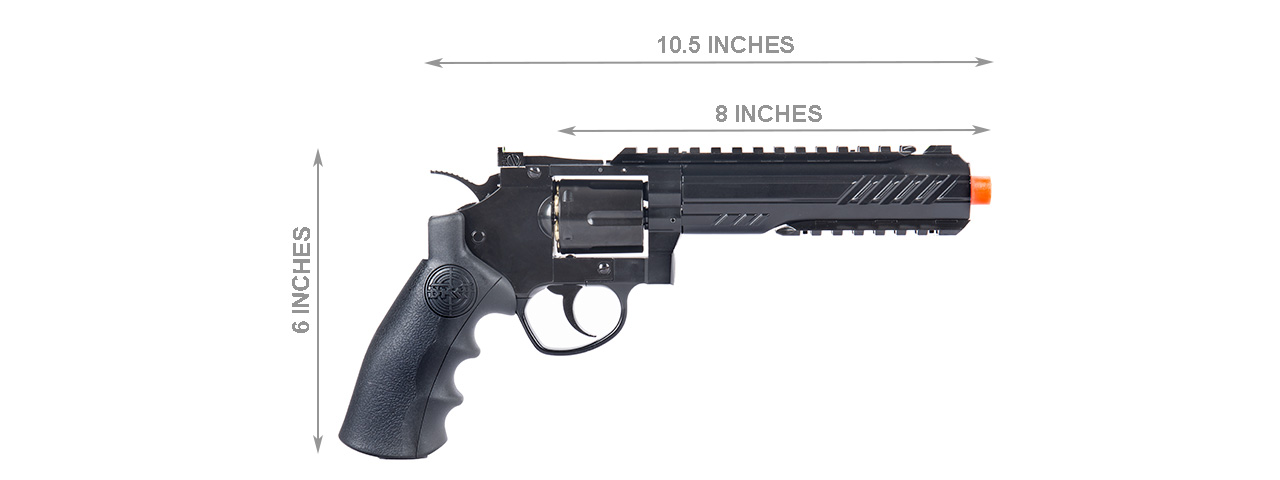 SRC 6" Titan Full Metal CO2 Airsoft Revolver (BLACK) - Click Image to Close