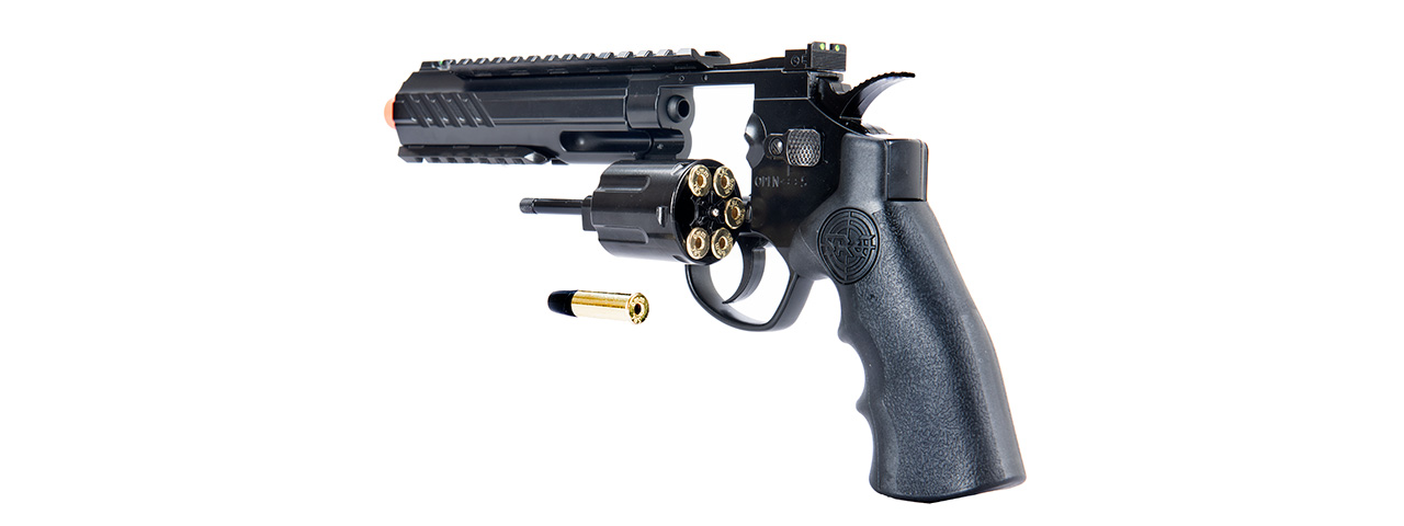 SRC 6" Titan Full Metal CO2 Airsoft Revolver (BLACK) - Click Image to Close