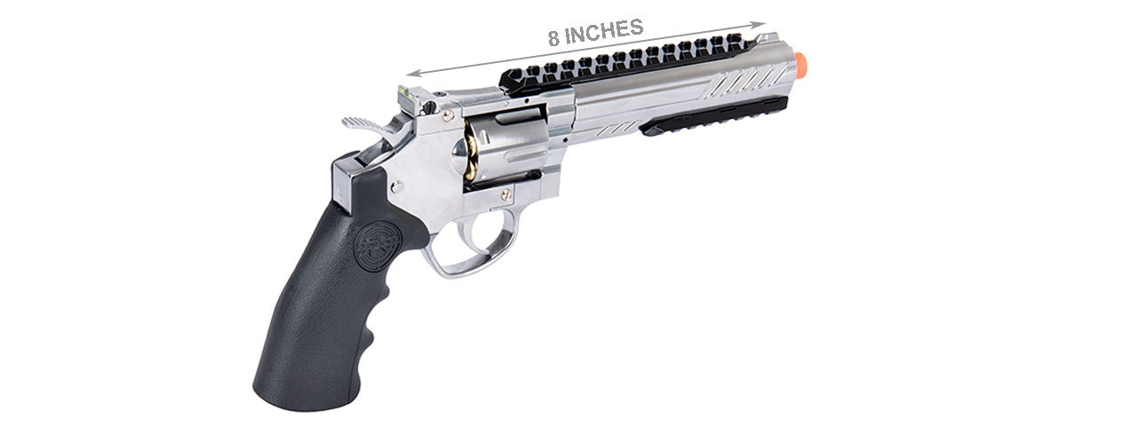 SRC 6" Titan Full Metal CO2 Airsoft Revolver (SILVER) - Click Image to Close