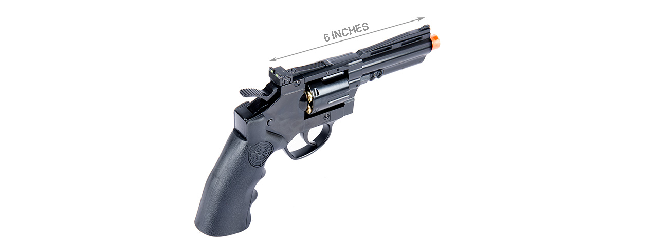 SRC 4" Titan Full Metal CO2 Airsoft Revolver (BLACK) - Click Image to Close