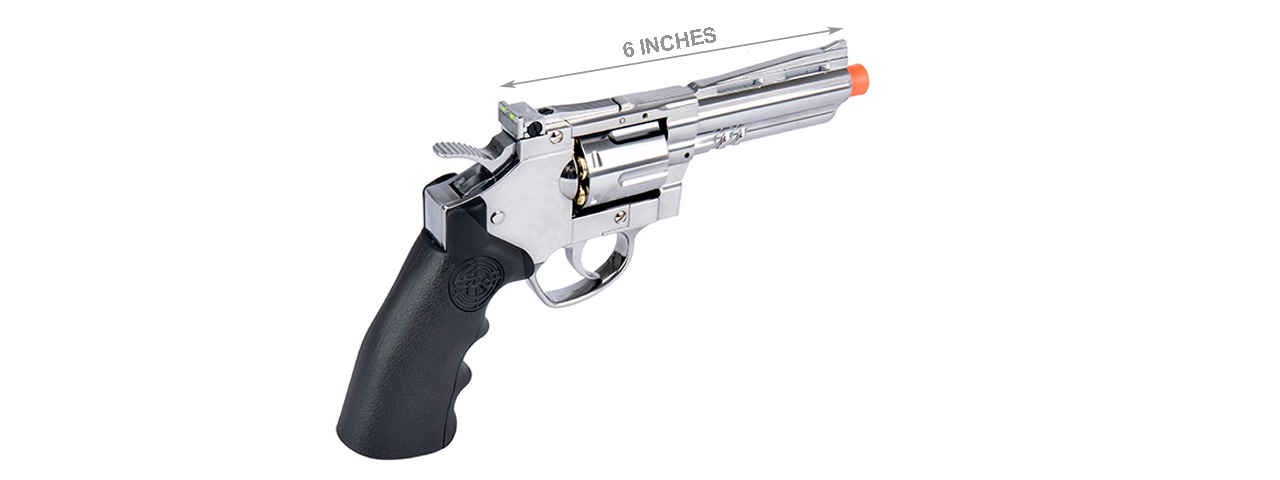 SRC 4" Titan Full Metal CO2 Airsoft Revolver (SILVER) - Click Image to Close