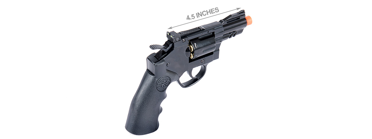 SRC 2.5" Titan Full Metal CO2 Airsoft Revolver (BLACK)