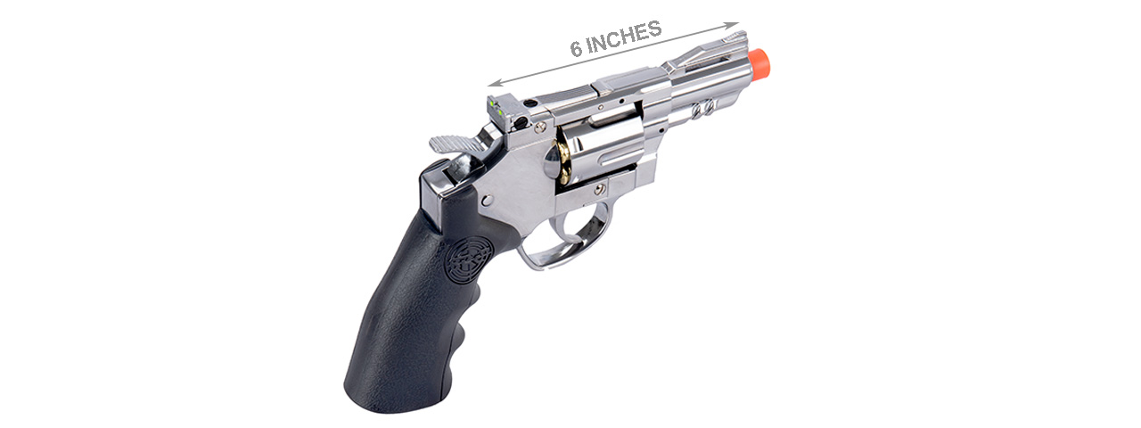 SRC 2.5" Titan Full Metal CO2 Airsoft Revolver (SILVER)