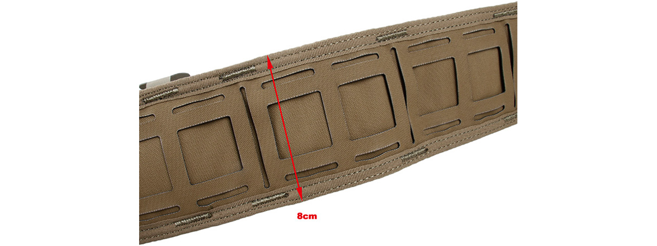 500D Cordura Tactical Battle Belt [MED] (COYOTE BROWN) - Click Image to Close