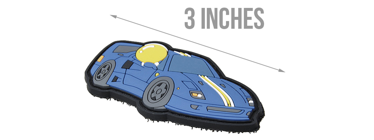 G-Force Race Car PVC Morale Patch (BLUE) - Click Image to Close