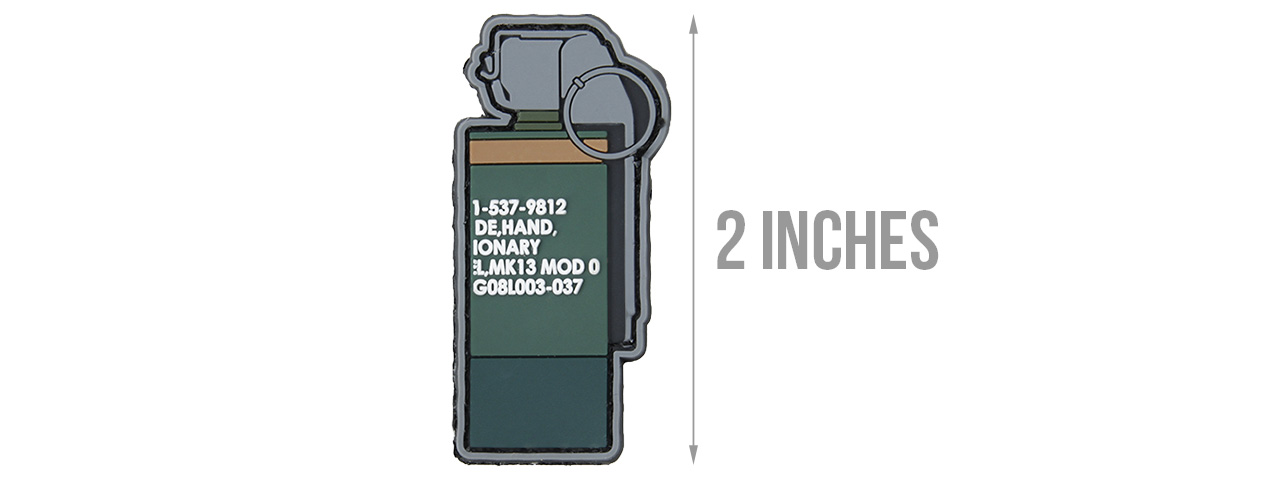 G-Force MK13 Flash Bang PVC Morale Patch (GREEN) - Click Image to Close