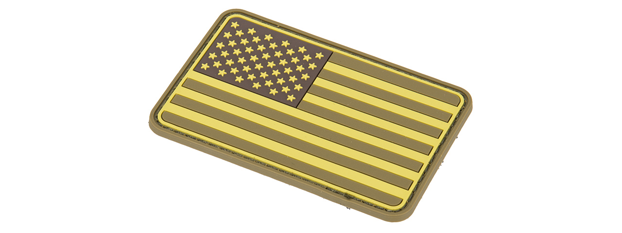 G-Force American Flag PVC Morale Patch (TAN) - Click Image to Close