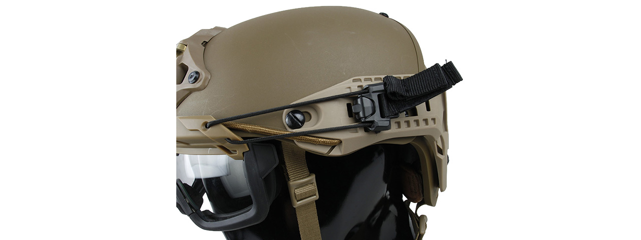 Quick-Detach Airsoft Goggles for BUMP Type Helmets (Coyote Brown) - Click Image to Close