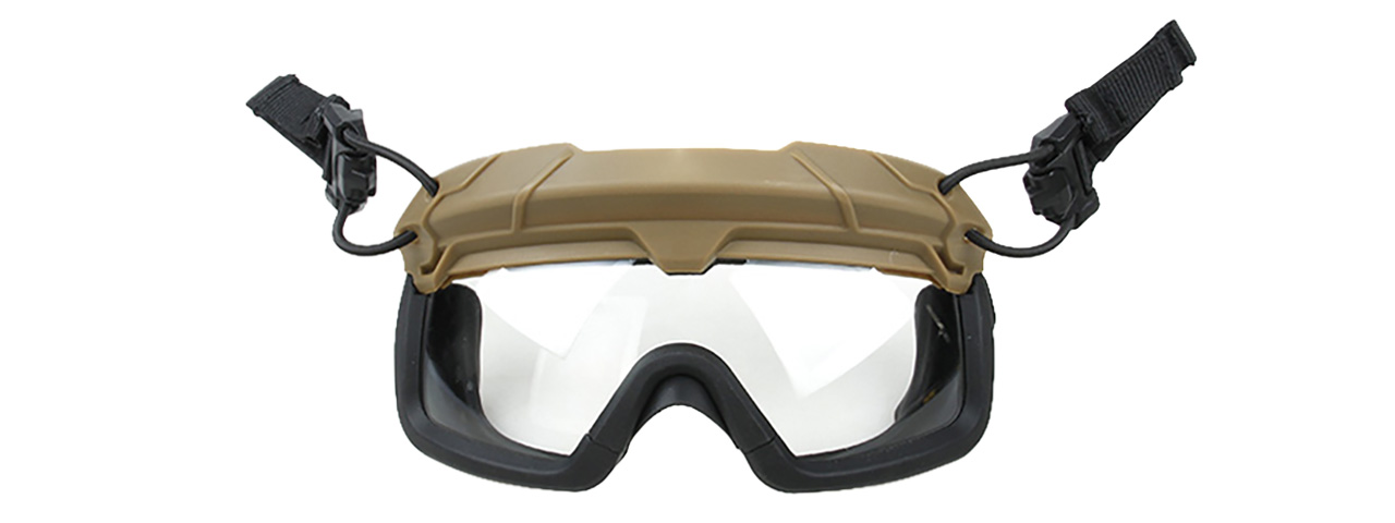 Quick-Detach Airsoft Goggles for BUMP Type Helmets (Coyote Brown)