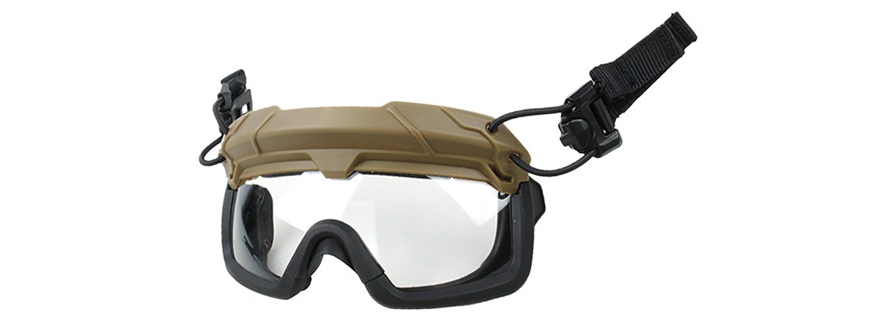 Quick-Detach Airsoft Goggles for BUMP Type Helmets (Coyote Brown)