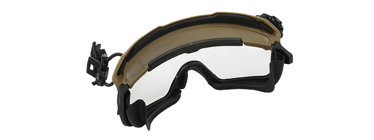Quick-Detach Airsoft Goggles for BUMP Type Helmets (Coyote Brown)
