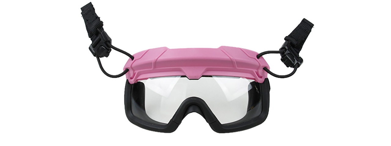 Quick-Detach Airsoft Goggles for BUMP Type Helmets (PINK) - Click Image to Close
