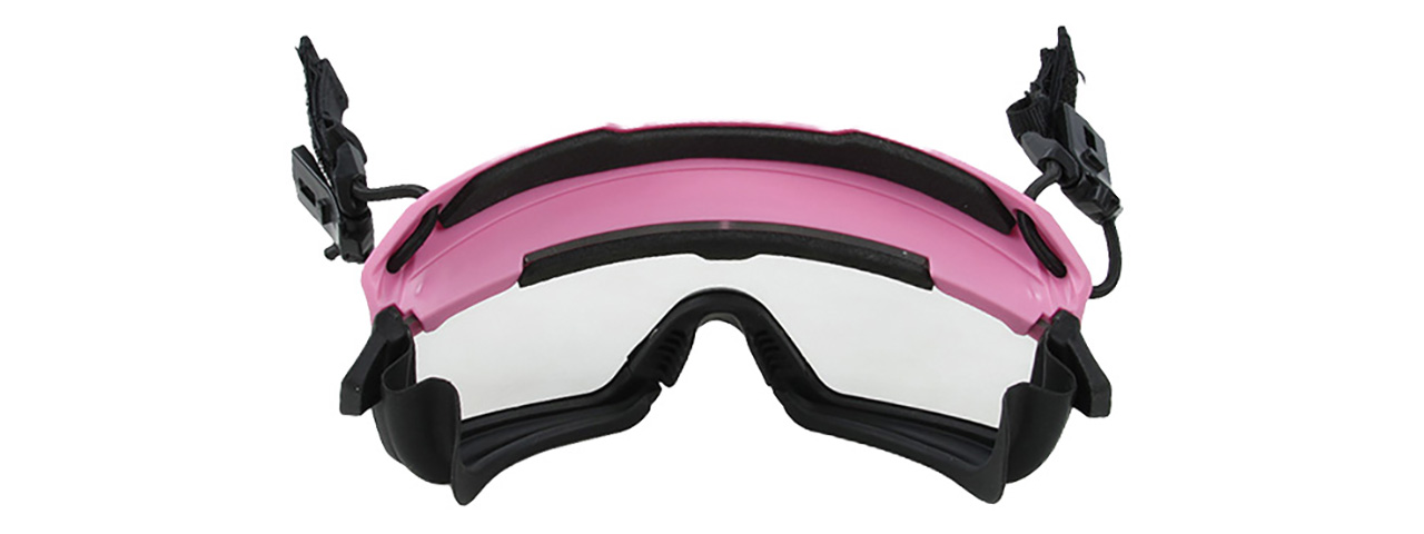 Quick-Detach Airsoft Goggles for BUMP Type Helmets (PINK) - Click Image to Close