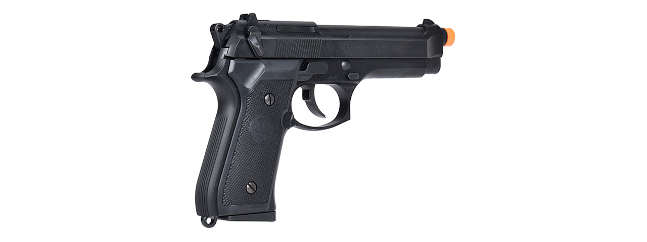 Tokyo Marui M92F Military Airsoft Gas Blowback Pistol (BLACK) - Click Image to Close