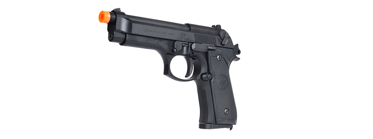 Tokyo Marui M92F Military Airsoft Gas Blowback Pistol (BLACK) - Click Image to Close