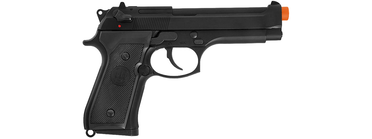 Tokyo Marui M92F Military Airsoft Gas Blowback Pistol (BLACK) - Click Image to Close