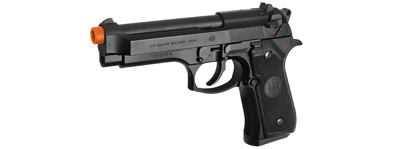 Tokyo Marui M92F Military Airsoft Gas Blowback Pistol (BLACK) - Click Image to Close