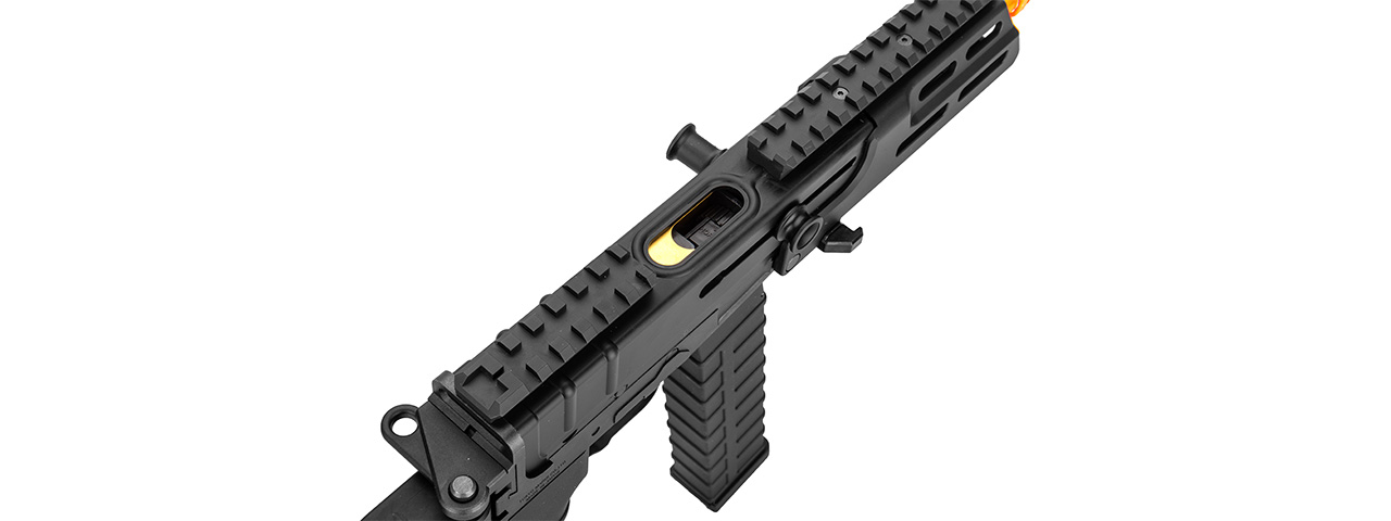 Tokyo Marui Scorpion Mod M Airsoft Submachine Gun AEG (BLACK) - Click Image to Close