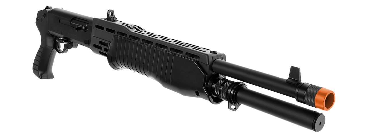 Tokyo Marui SPAS 12 Pump Action Airsoft Shotgun (BLACK) - Click Image to Close