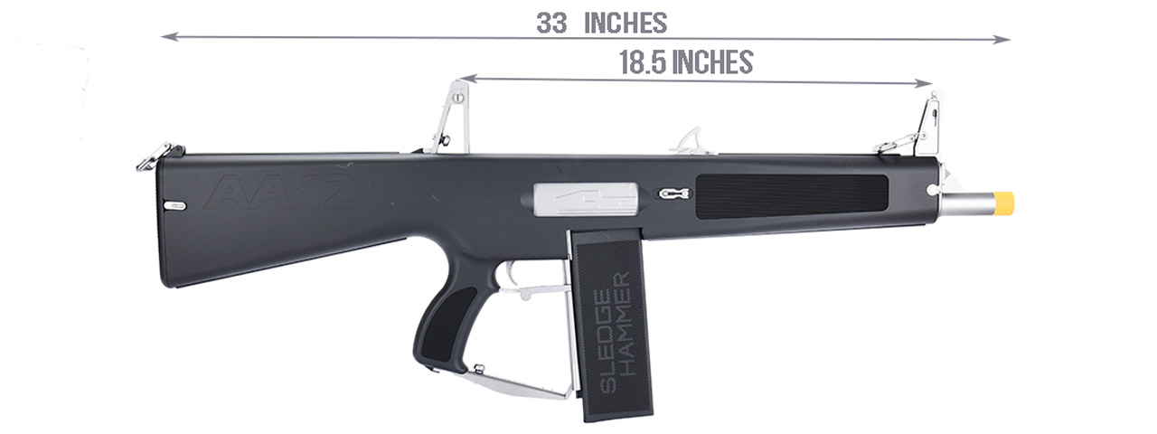 Tokyo Marui AA-12 "Sledge Hammer" Electric Shotgun (BLACK) - Click Image to Close