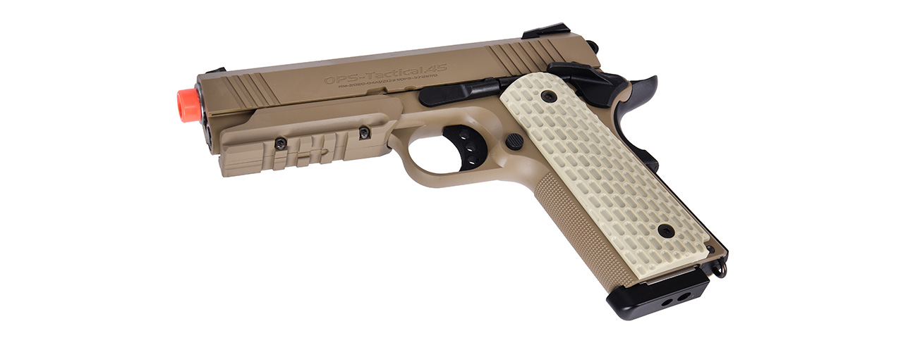 Tokyo Marui Desert Warrior 4.3 Gas Blowback Airsoft Pistol (DESERT) - Click Image to Close