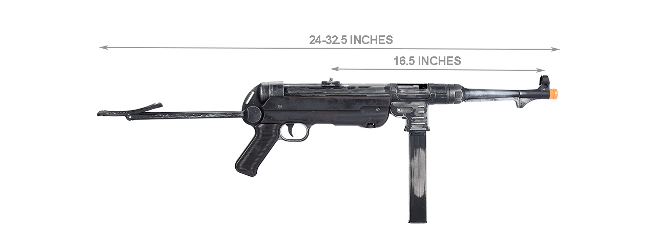 BO Manufacture WWII Overlord Series MP40 Airsoft AEG Submachine Gun
