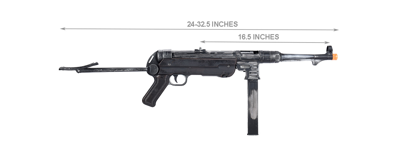 BO Manufacture WWII Overlord Series MP40 Airsoft AEG Submachine Gun - Click Image to Close