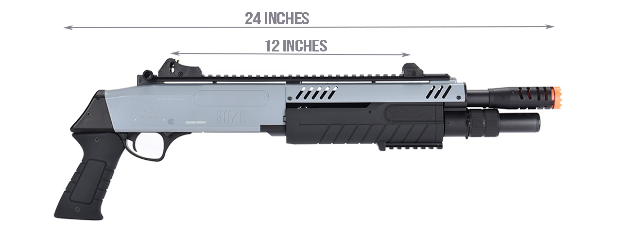 FABARM STF/12 Short Barrel Shotgun (GREY + BLACK) - Click Image to Close