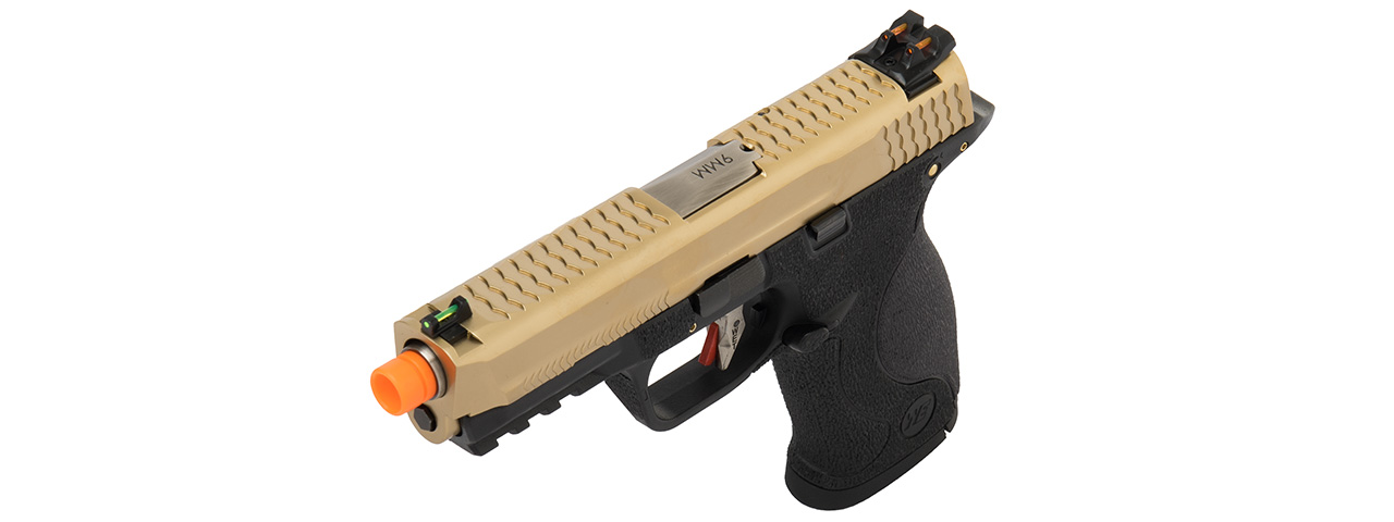 WE Tech Big Bird W.E.T Full Metal Gas Blowback Airsoft Pistol (TITANIUM GOLD)