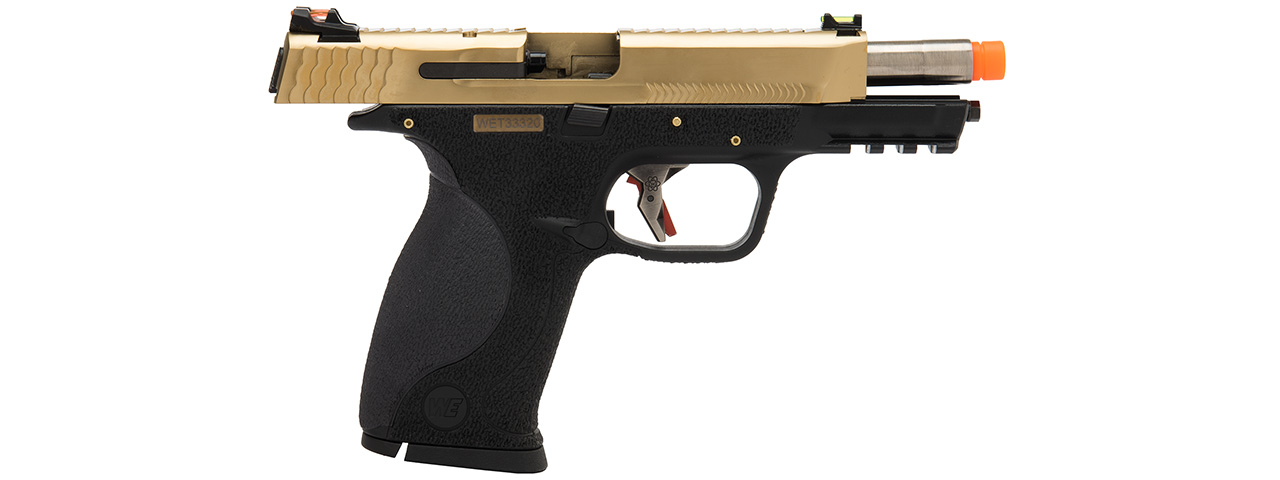 WE Tech Big Bird W.E.T Full Metal Gas Blowback Airsoft Pistol (TITANIUM GOLD)