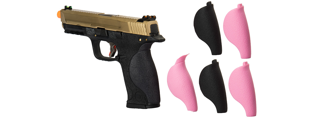 WE Tech Big Bird W.E.T Full Metal Gas Blowback Airsoft Pistol (TITANIUM GOLD)