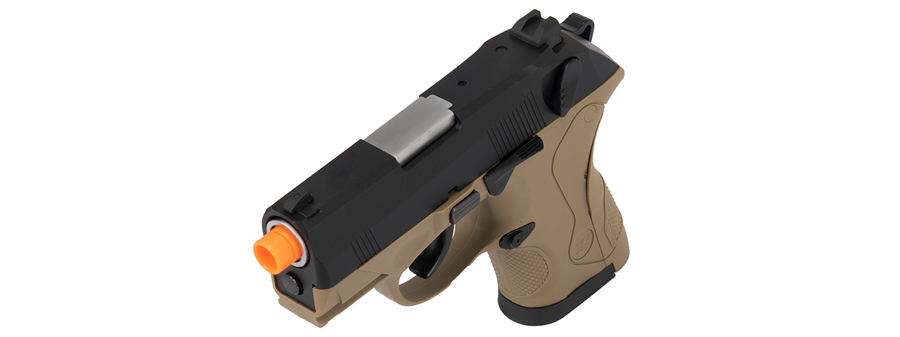 WE Tech Bulldog Compact Full Metal Gas Blowback Airsoft Pistol (TAN) - Click Image to Close