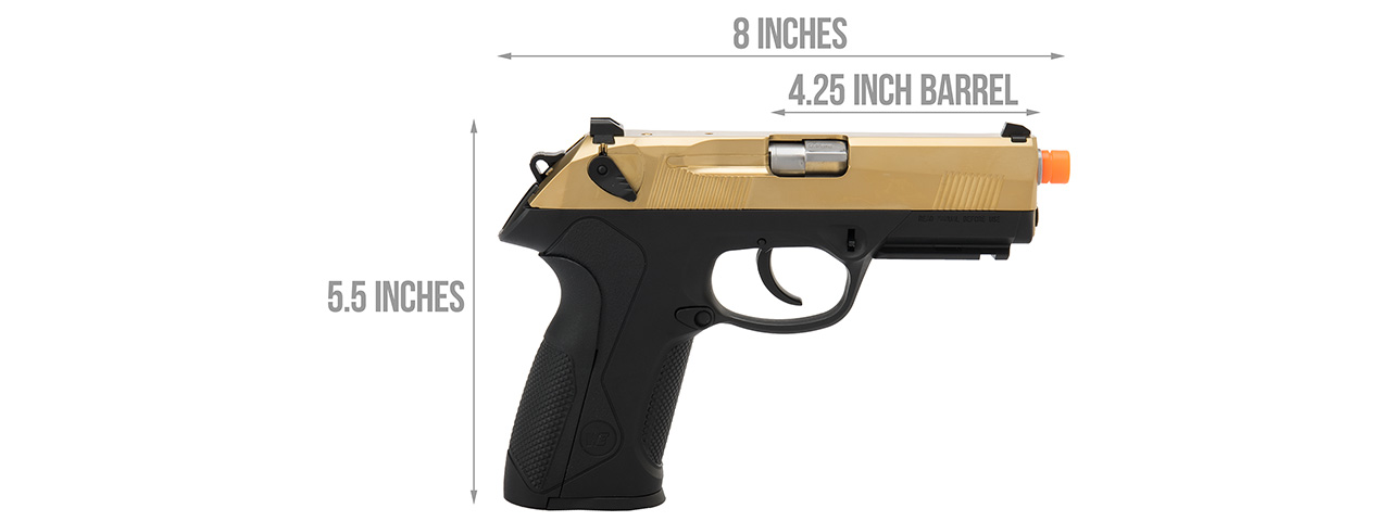 WE Tech Bulldog Full Size Full Metal Gas Blowback Airsoft Pistol (TITANIUM GOLD) - Click Image to Close