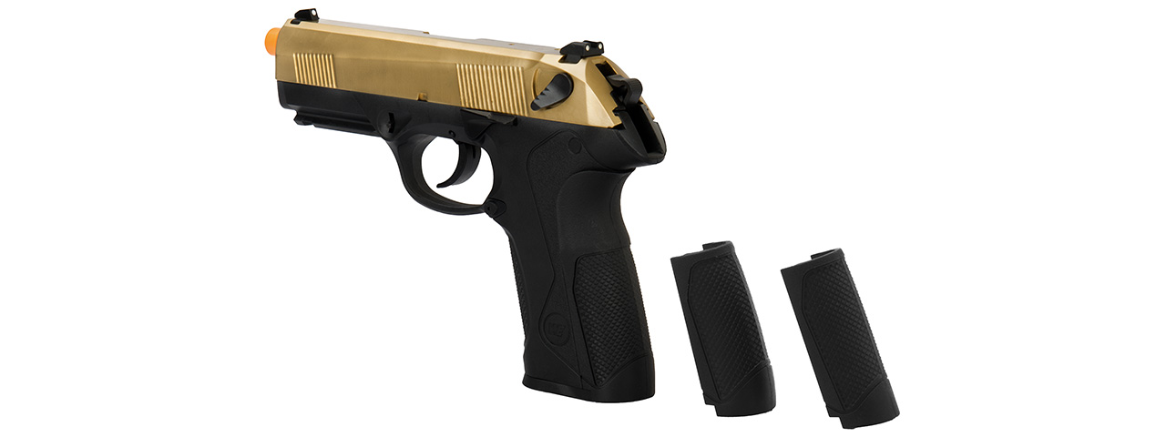 WE Tech Bulldog Full Size Full Metal Gas Blowback Airsoft Pistol (TITANIUM GOLD) - Click Image to Close