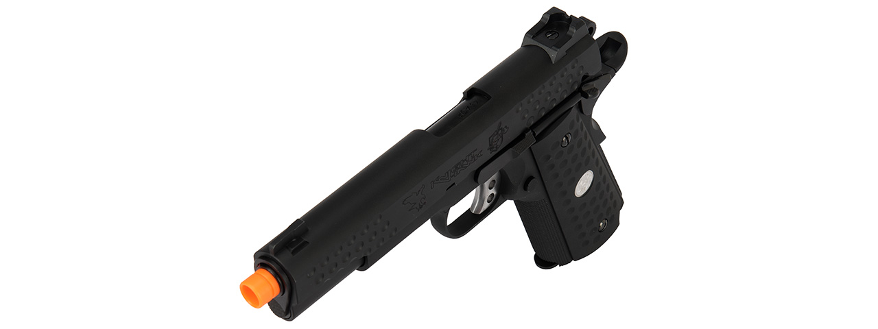 WE Tech Full Metal Knighthawk 1911 Gas Blowback Airsoft Pistol (BLACK) - Click Image to Close