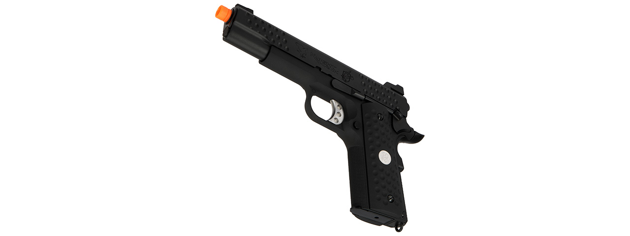 WE Tech Full Metal Knighthawk 1911 Gas Blowback Airsoft Pistol (BLACK) - Click Image to Close