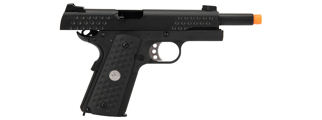 WE Tech Full Metal Knighthawk 1911 Gas Blowback Airsoft Pistol (BLACK) - Click Image to Close