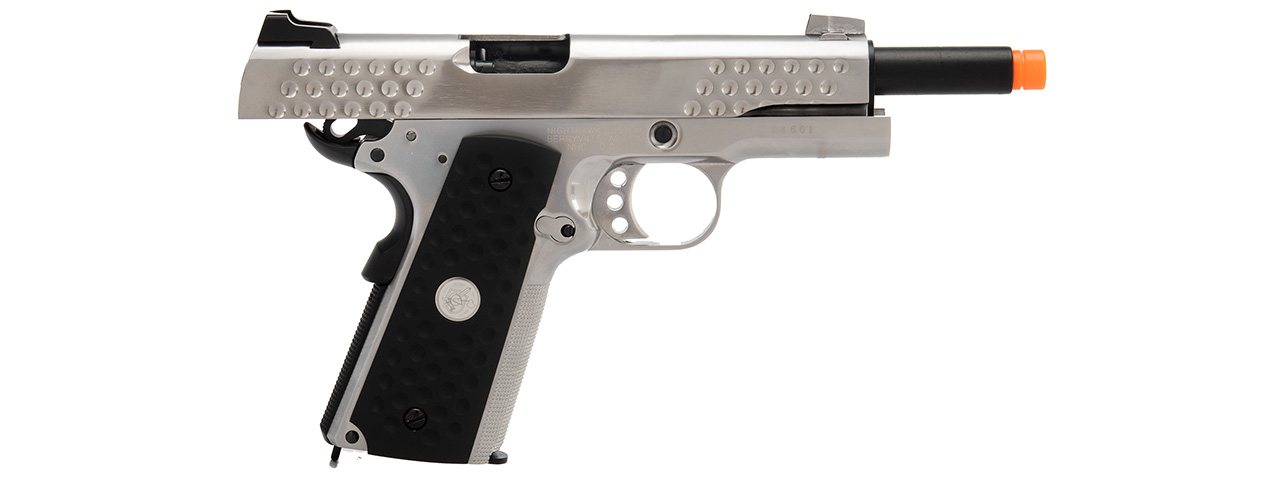 WE Tech Full Metal Knighthawk 1911 Gas Blowback Airsoft Pistol (SILVER)