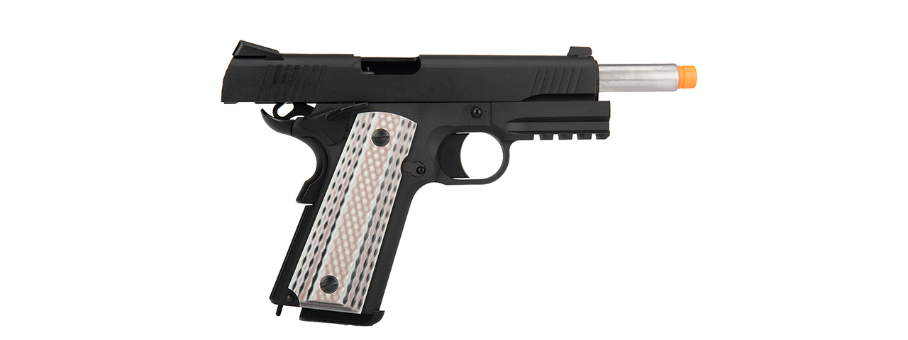 WE Tech Full Metal 1911 M45A1 Gas Blowback Airsoft Pistol (BLACK) - Click Image to Close